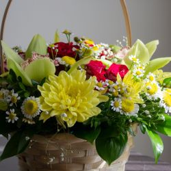 Shop our floral baskets